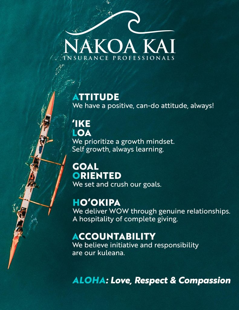 nakoa kai insurance professionals core values